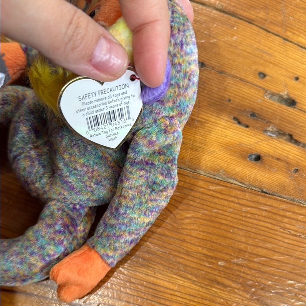 Ty Beanie Buddies Collection Bananas the Orangutan Monkey Plush 2000 - Picture 4 of 8